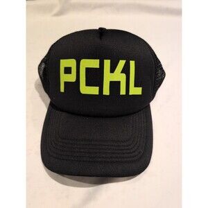 Pckl Black Adjustable Snapback Hat, Pickleball Hat